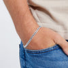 Sterling Silver Men's Curb Bracelet 21cm