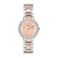 Fossil Virginia Ladies Two-Tone Stainless Steel Watch ES3405
