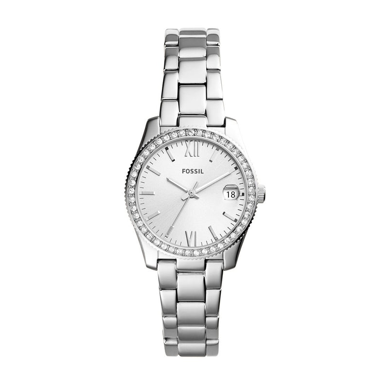 Fossil Ladies Scarlette Silver Stone Watch ES4317