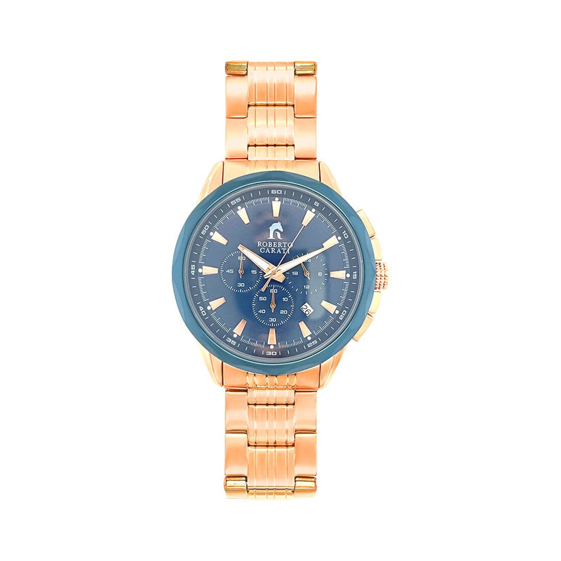 Roberto Carati Gareth Blue and Rose Gold Men's Watch CA262-V6