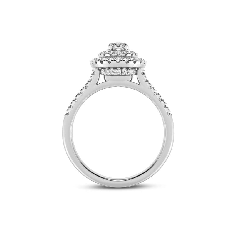 Love By Michelle Oval Solitaire Ring with 0.70ct of Diamonds in 18kt White Gold
