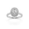 Love By Michelle Oval Solitaire Ring with 0.70ct of Diamonds in 18kt White Gold
