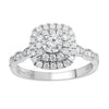 Love by Michelle Beville Double Halo Ring with 3/4ct of Diamonds in 18kt White Gold