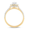 Love by Michelle Beville Halo Solitaire Ring with 0.90ct of Diamonds in 18kt Yellow Gold