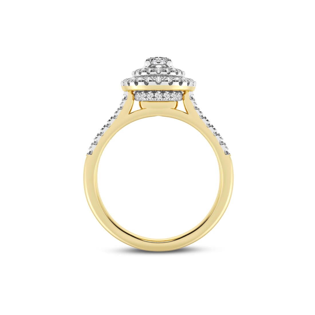 Love By Michelle Oval Solitaire Ring with 0.70ct of Diamonds in 18kt Yellow Gold