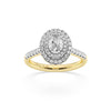 Love By Michelle Oval Solitaire Ring with 0.70ct of Diamonds in 18kt Yellow Gold