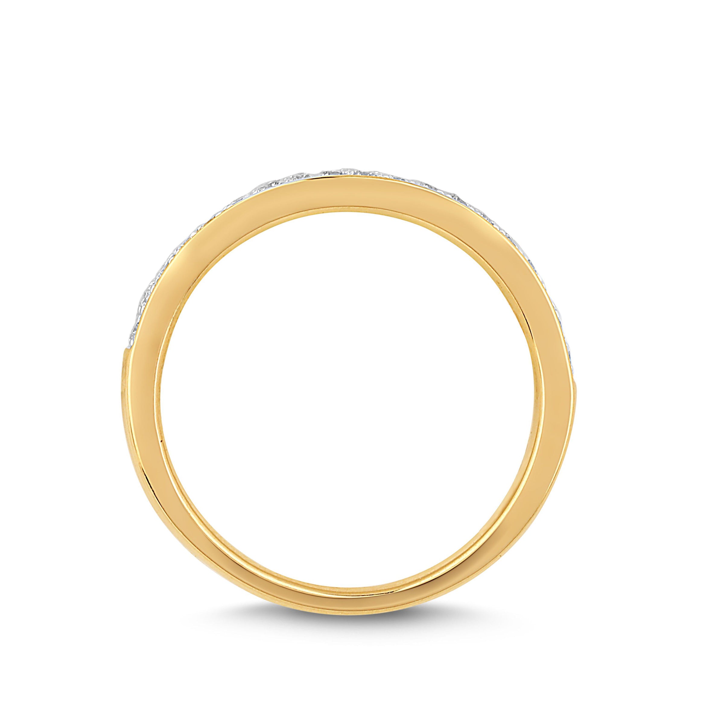 Love by Michelle Beville Eternity Ring with 0.15ct of Diamonds in 18kt Yellow Gold