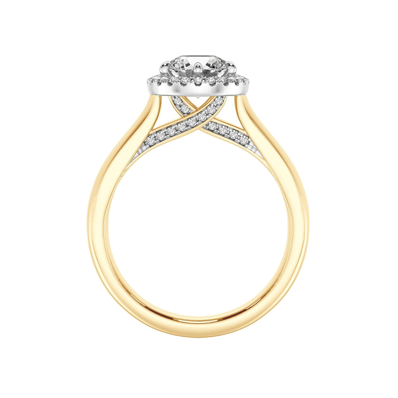 Love by Michelle Beville Solitaire Ring with 1.20ct of Laboratory Grown Diamonds in 18kt Yellow Gold