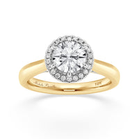 Love by Michelle Beville Solitaire Ring with 1.20ct of Laboratory Grown Diamonds in 18kt Yellow Gold