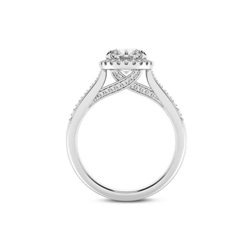 Love by Michelle Beville Solitaire Ring with 1.35ct of Laboratory Grown Diamonds in 18kt White Gold