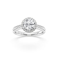 Love by Michelle Beville Solitaire Ring with 1.35ct of Laboratory Grown Diamonds in 18kt White Gold