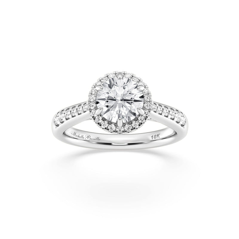 Love by Michelle Beville Solitaire Ring with 1.35ct of Laboratory Grown Diamonds in 18kt White Gold