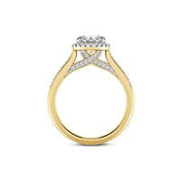 Love by Michelle Beville Solitaire Ring with 1.35ct of Laboratory Grown Diamonds in 18kt Yellow Gold