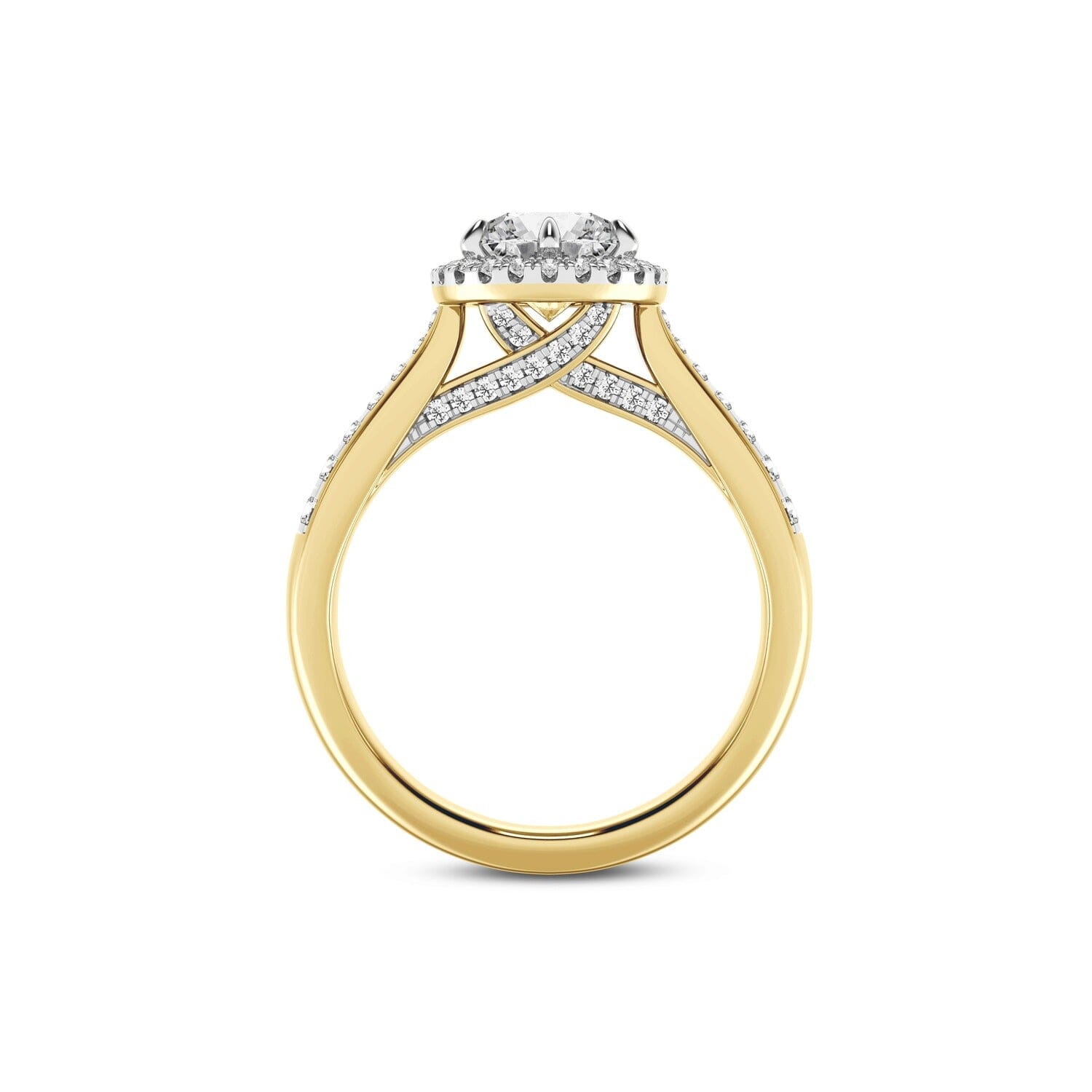 Love by Michelle Beville Solitaire Ring with 1.35ct of Laboratory Grown Diamonds in 18kt Yellow Gold