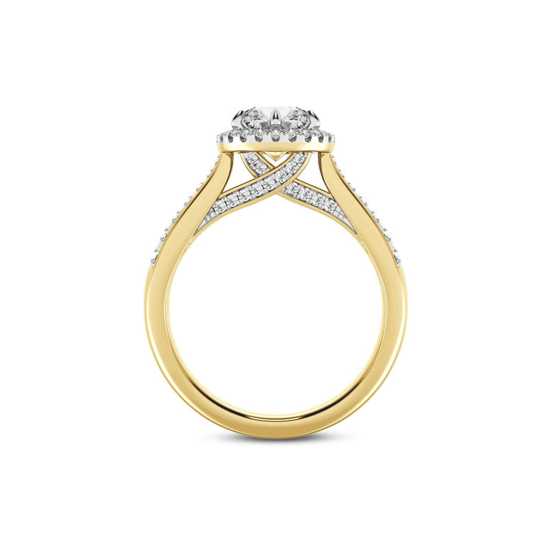 Love by Michelle Beville Solitaire Ring with 1.35ct of Laboratory Grown Diamonds in 18kt Yellow Gold