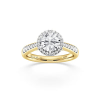 Love by Michelle Beville Solitaire Ring with 1.35ct of Laboratory Grown Diamonds in 18kt Yellow Gold