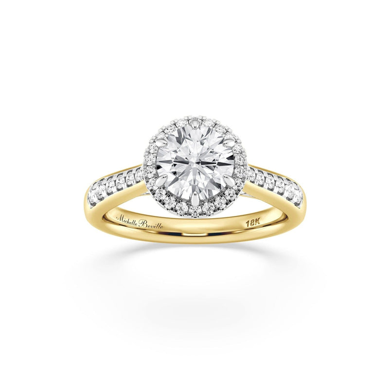 Love by Michelle Beville Solitaire Ring with 1.35ct of Laboratory Grown Diamonds in 18kt Yellow Gold