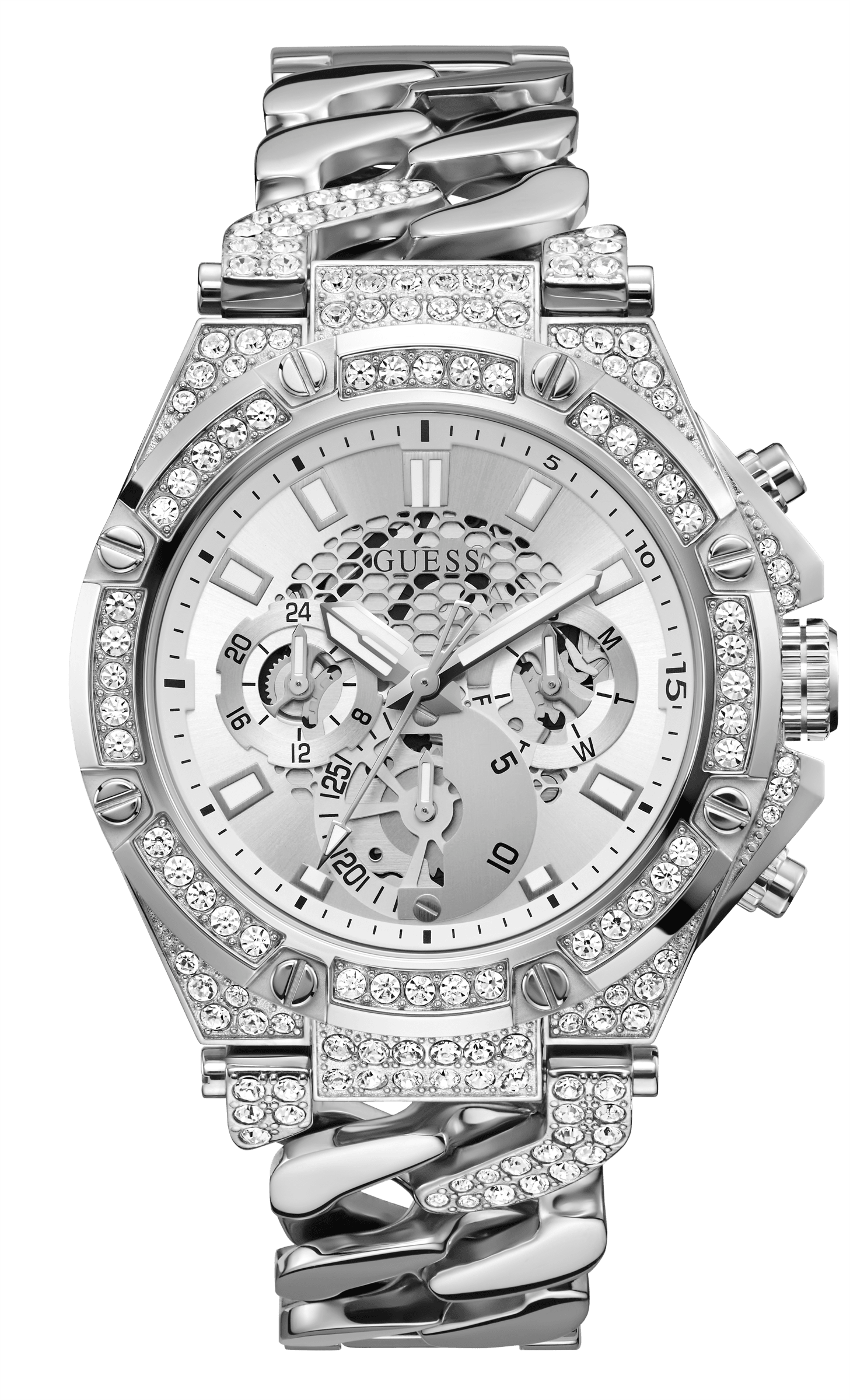 Guess Baron Silver Men's Watch GW0517G1