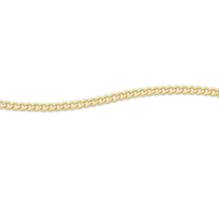 9kt Yellow Gold Curb Necklace 60cm