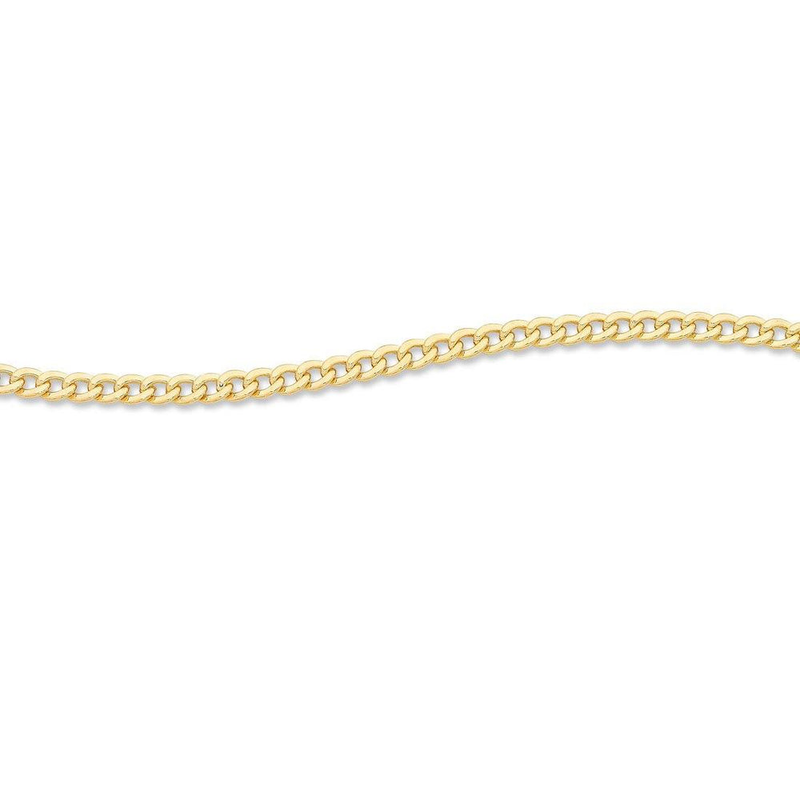 9kt Yellow Gold Curb Necklace 60cm