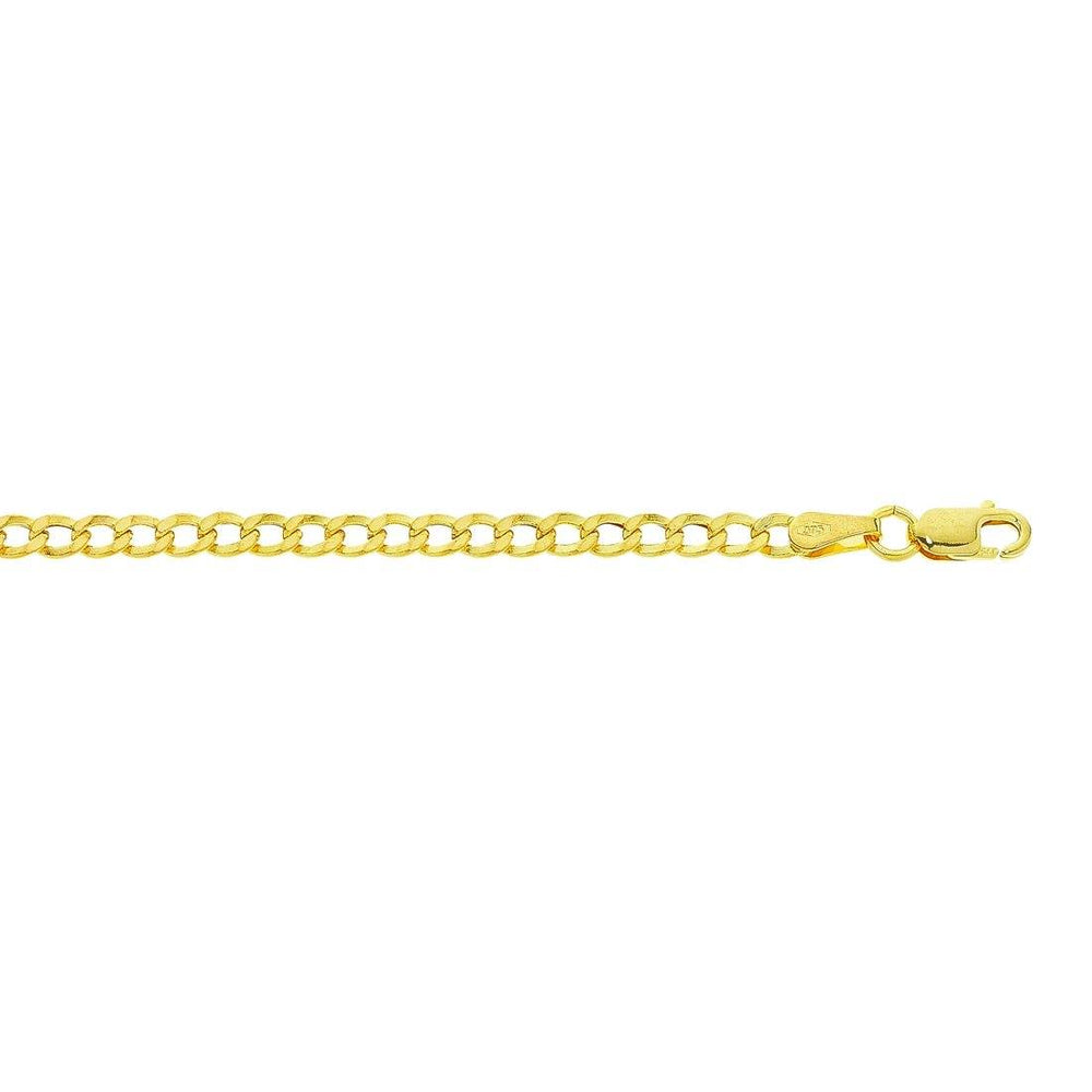 9kt Yellow Gold 40cm Curb Link Necklace