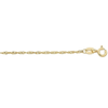 9kt Yellow Gold Fine Singapore Twist Chain Necklace 45cm