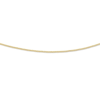 9kt Yellow Gold 55cm Curb Chain Necklace