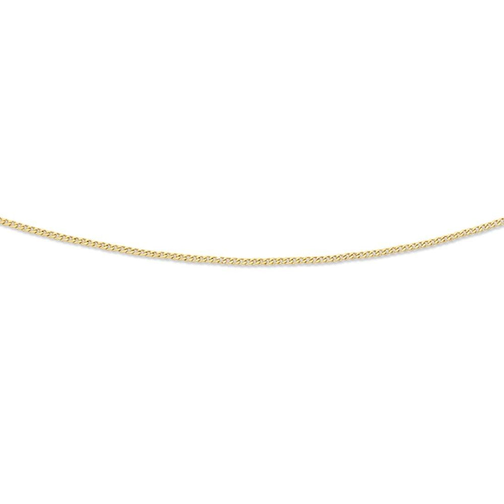 9kt Yellow Gold 55cm Curb Chain Necklace