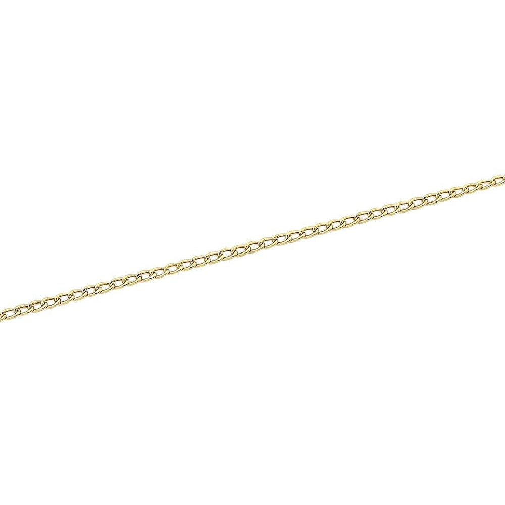 9kt Yellow Gold 50cm Curb Chain Necklace