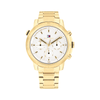 Tommy Hilfiger Troy Ionic Plated Thin Gold Steel White Dial Men's Watch 1792127