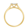 Circular Ring with 0.05ct of Diamonds in 9kt Yellow Gold