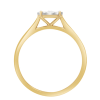 Circular Ring with 0.05ct of Diamonds in 9kt Yellow Gold