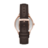 Michael Kors Slim Runway Three-Hand Chocolate Leather Watch MK7489