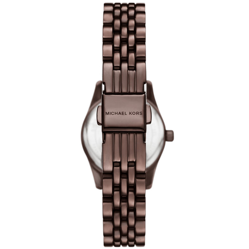 Michael Kors Lexington Three-Hand Chocolate Stainless Steel Watch MK4844