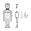 Michael Kors Emery Three-Hand Stainless Steel Watch, Earrings, and Bracelet Gift Set MK4839SET