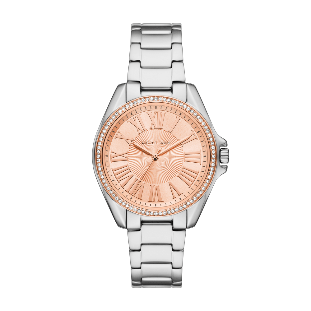 Michael Kors Kacie Three-Hand Stainless Steel Watch MK4854