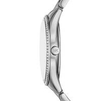 Michael Kors Lauryn Three-Hand Stainless Steel Watch, Earrings and Necklace Gift Set MK4851SET