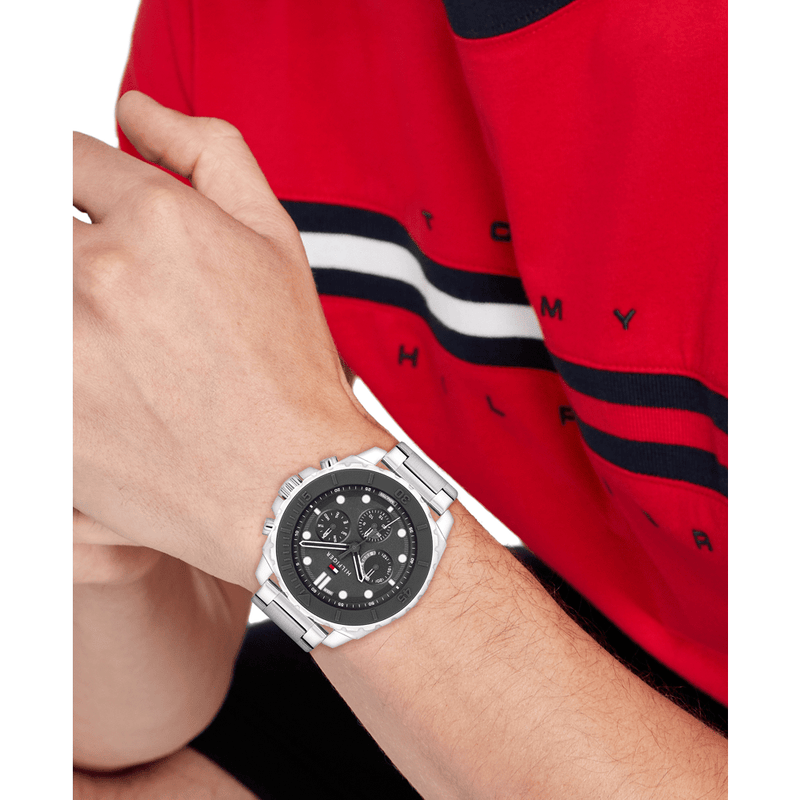 Tommy Hilfiger Morgan Stainless Steel Dark Grey Dial Men's Watch 1710689