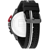 Tommy Hilfiger Bank Black Silicone Black Dial Men's Watch 1792168