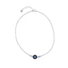 27cm Evil Eye Anklet in Sterling Silver