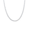41cm Tennis Claw Necklace with Cubic Zirconia in Sterling Silver