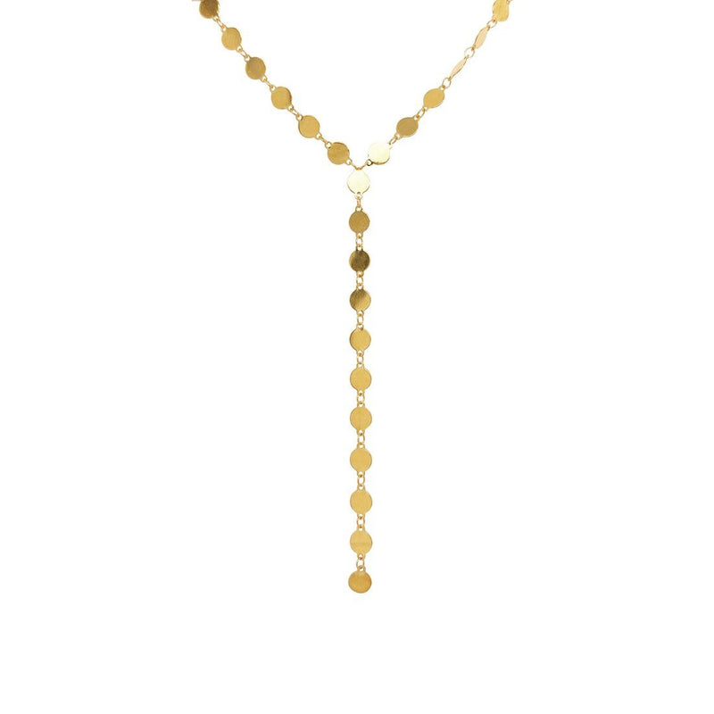 9kt Yellow Gold Silver Infused Fancy Oval Drop Necklace