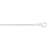 45cm Sterling Silver Fine Curb Necklace