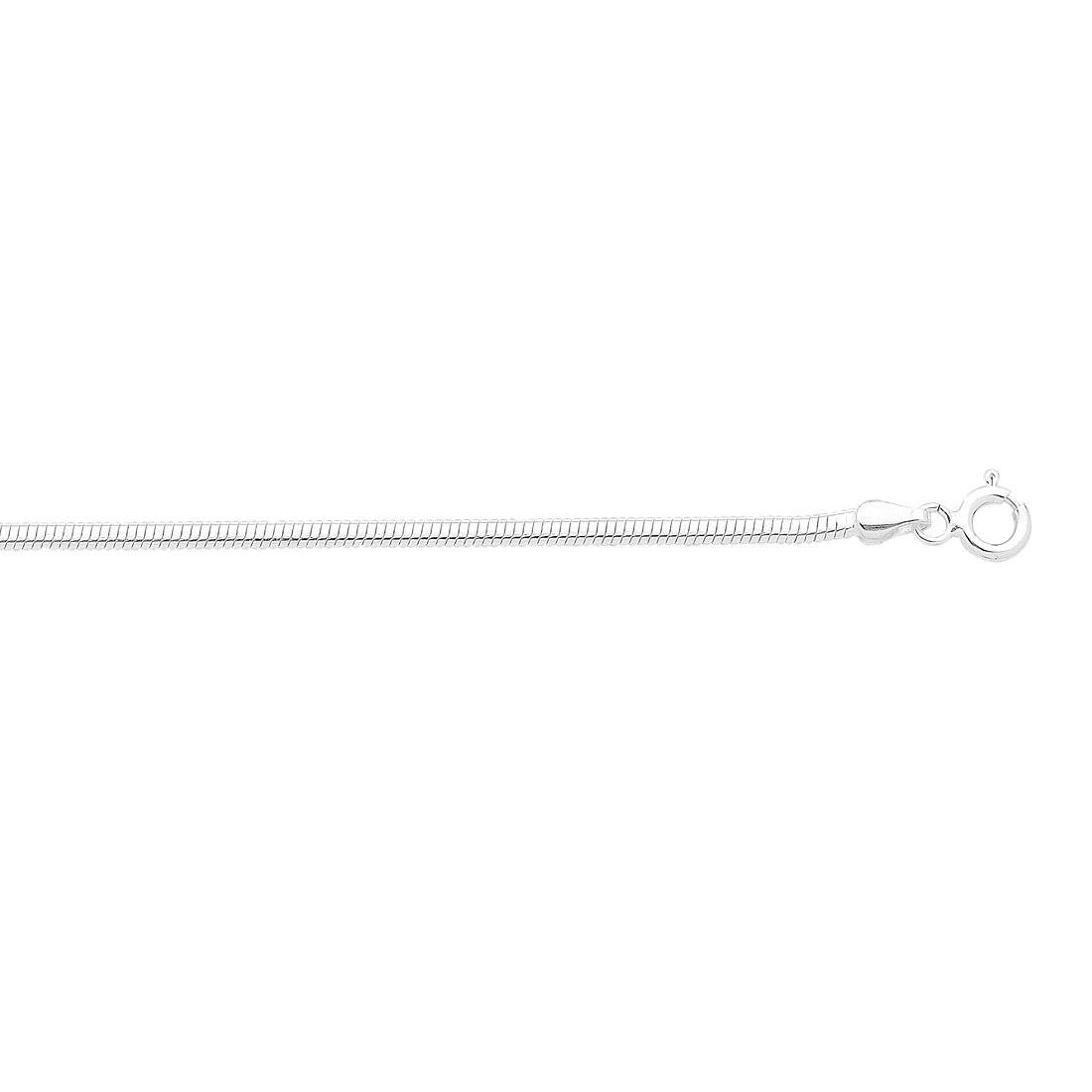 Sterling Silver 45cm Herringbone Necklace