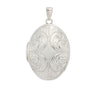 45cm Sterling Silver Oval Locket