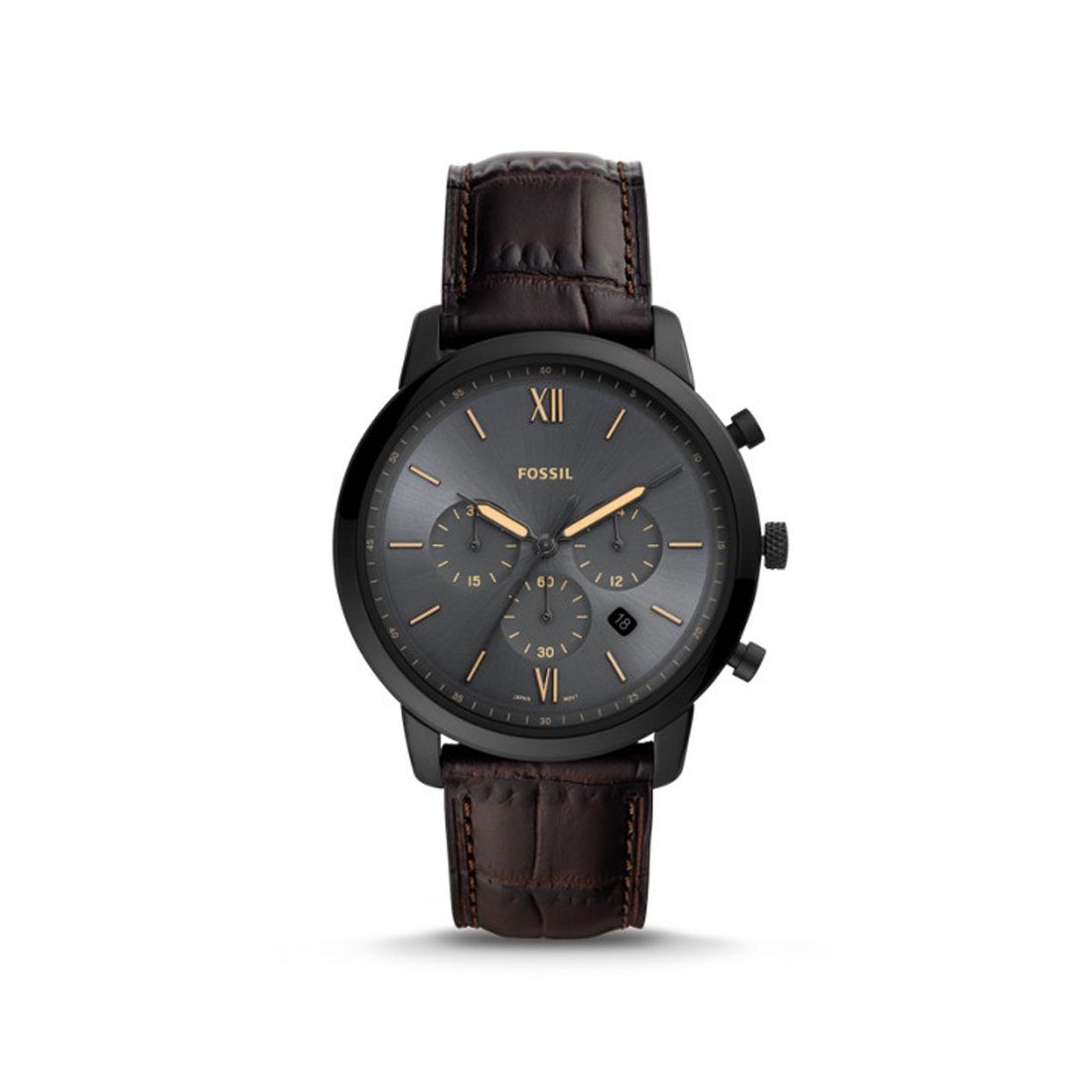 Fossil Neutra Chronograph Brown Leather Watch FSRR79P Watches Fossil 