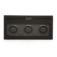 Wolf Axis Triple Winder with Storage Powder-coated Watches Winder Wolf 