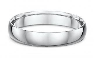 Dora 4mm Dome Wedding Band in Sterling Silver Size Q Rings Dora 