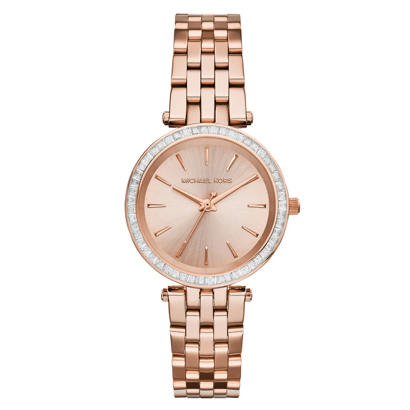 Michael Kors Petite Darci Ladies Rose Gold Watch MK3366