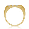 9ct Yellow Gold Mens Diamond  Ring